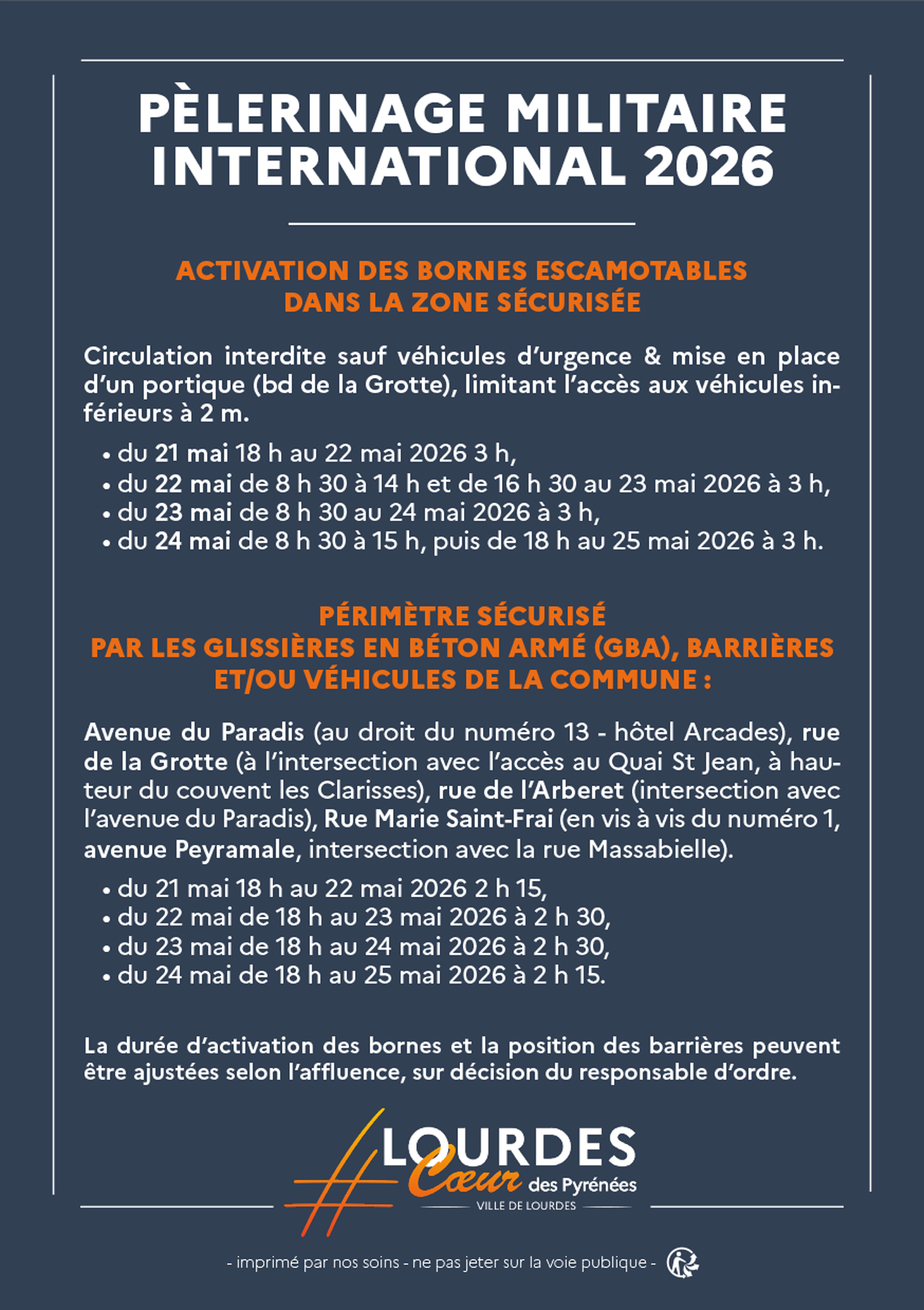 Dispositions générales PMI 2026