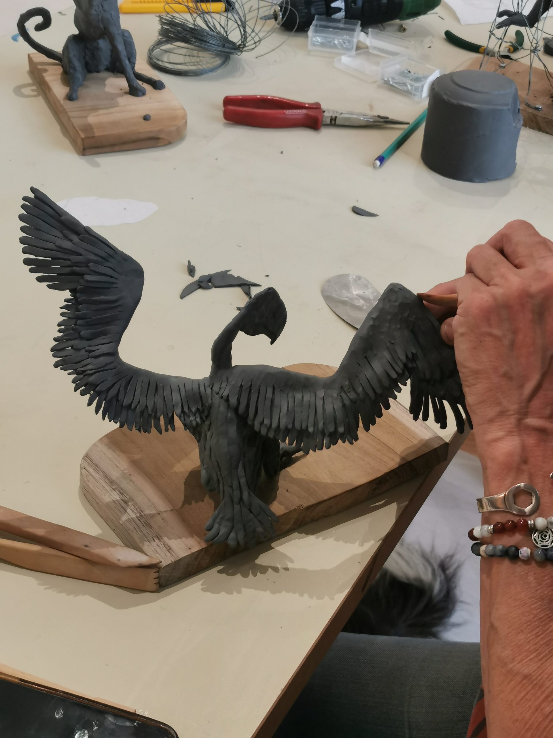 Atelier arts plastiques : Sculpture en Plastiline