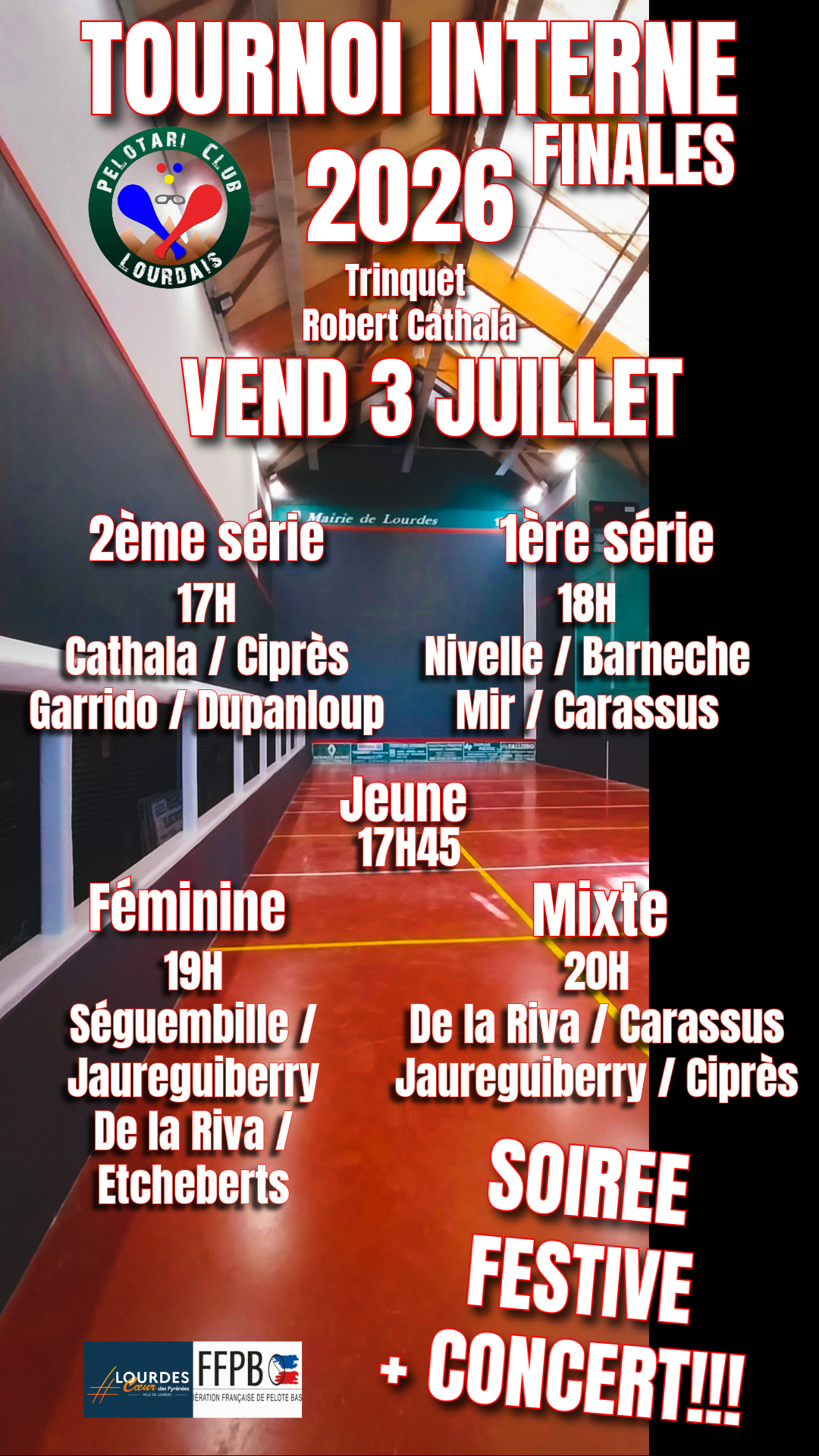 Tournoi interne de pelotari  : finales