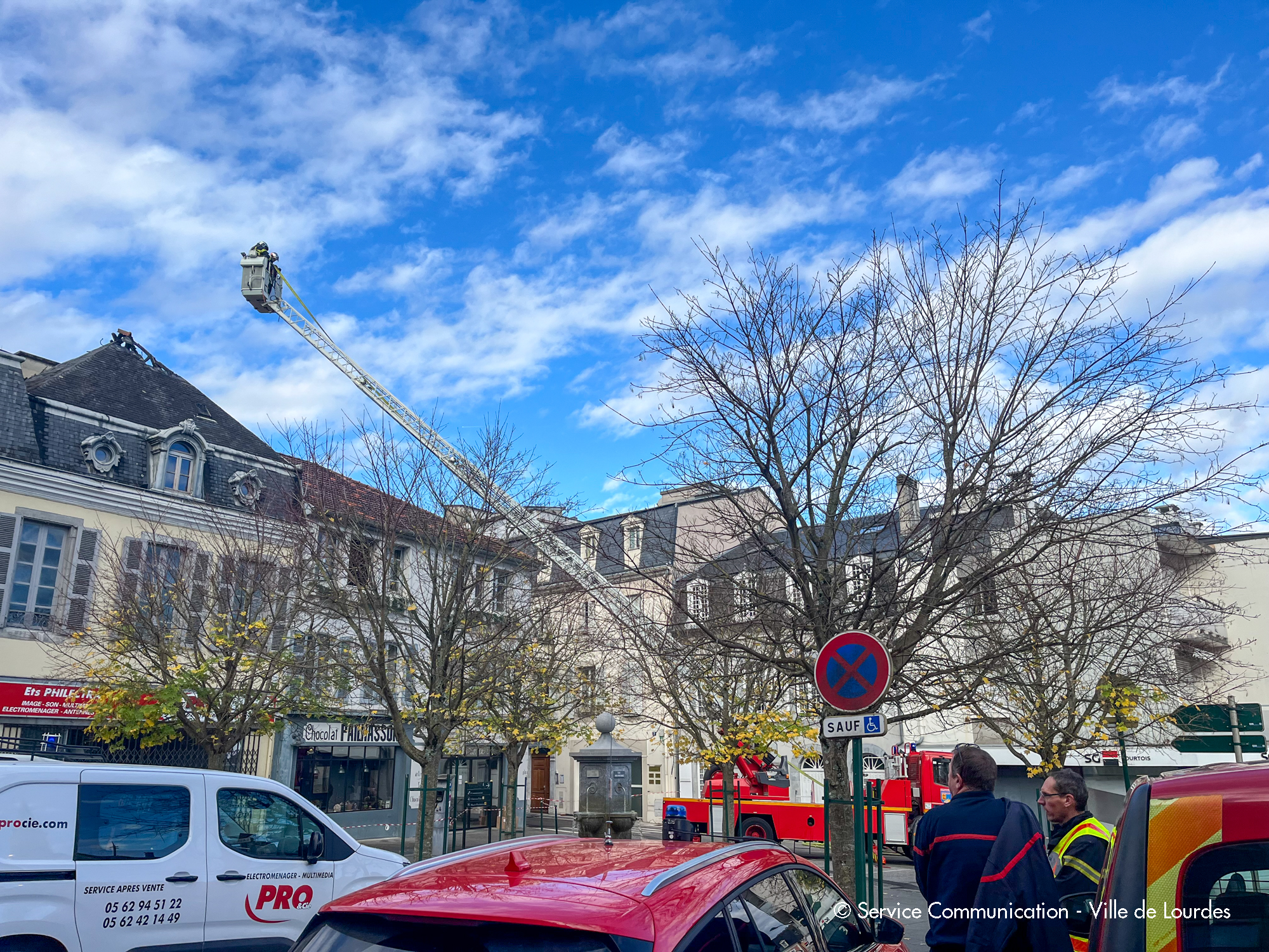 Incendie en centre-ville : aucun blessé à déplorer