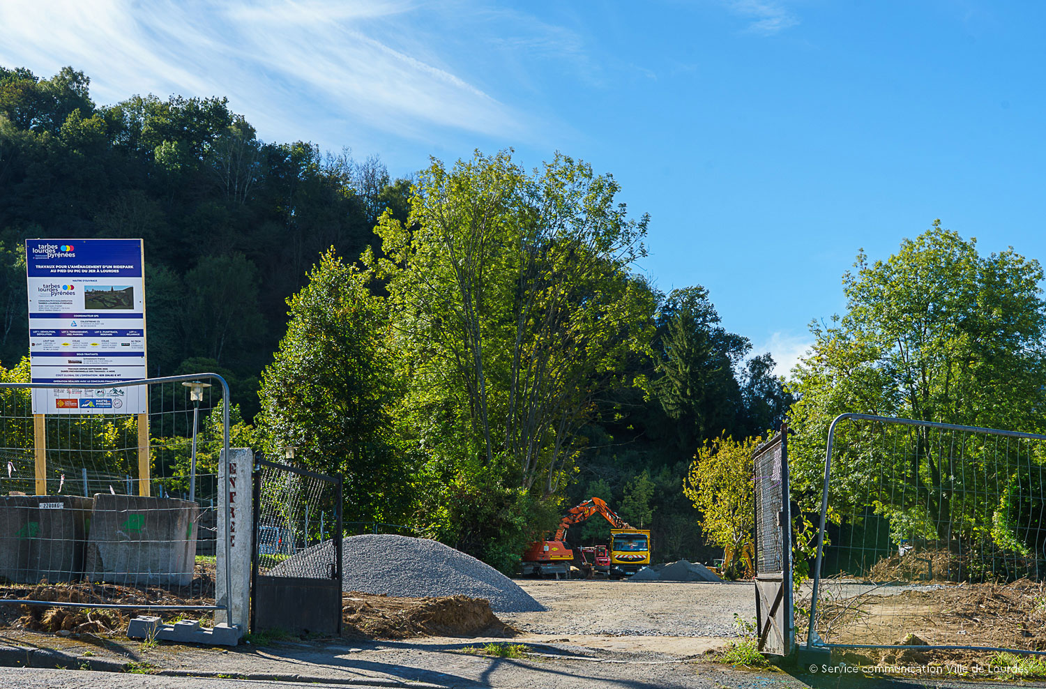 Un Ride Park en cours de construction