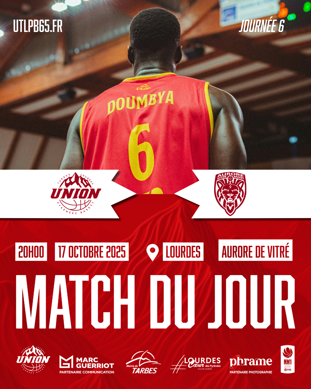 Match Basketball : Union Tarbes Lourdes Pyrénées Basket / Aurore de Vitré