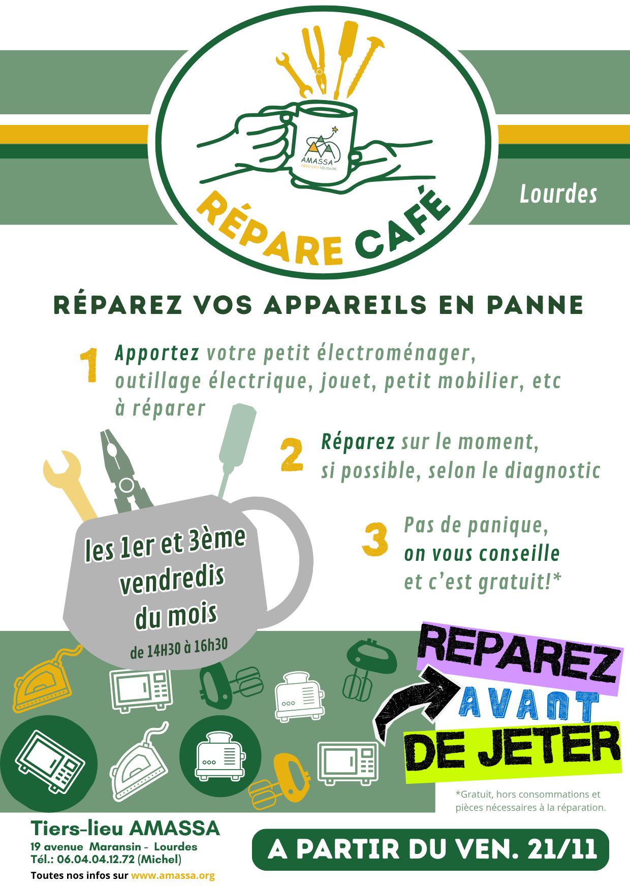 Ouverture du « Répare café »