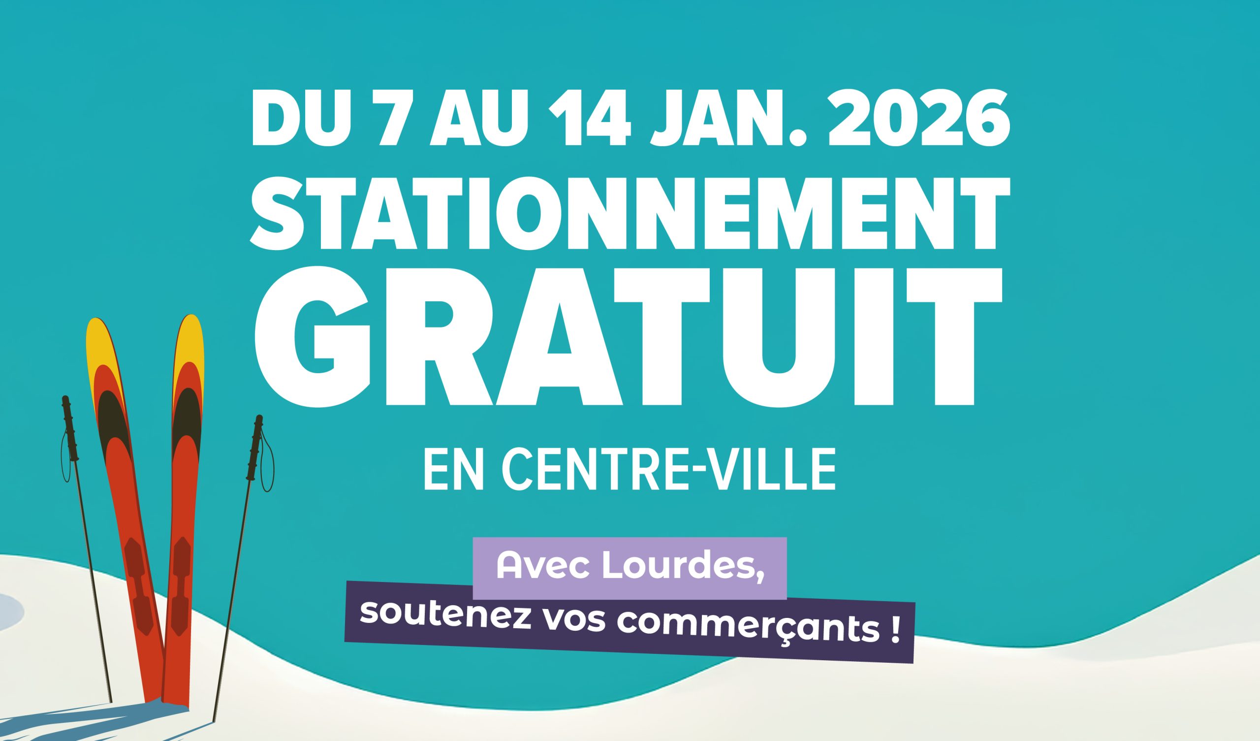 Stationnement gratuit en centre-ville du 07 au 14 janvier 2026